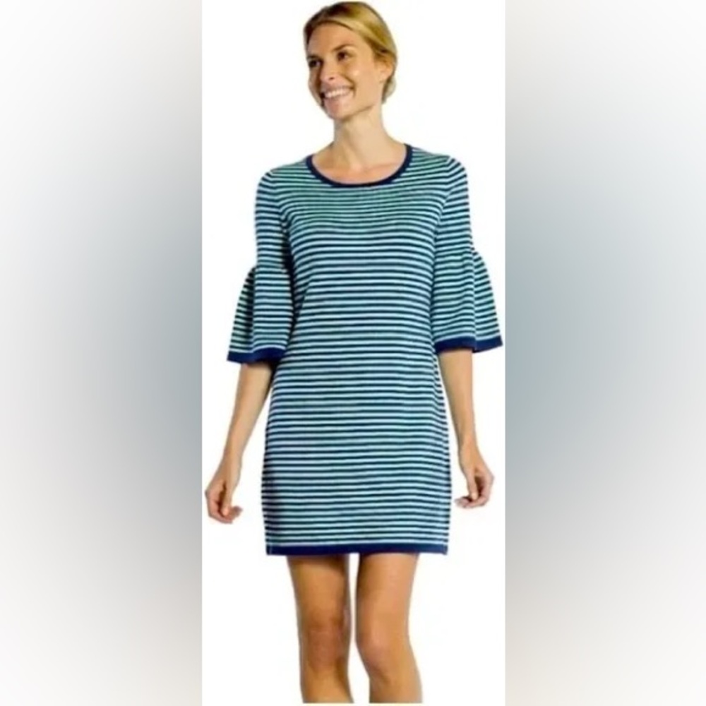 Sail to Sable sweater dress size S light blue/navy